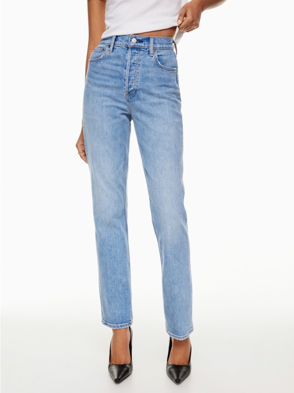 NWT Denim Forum Arlo Curve Fit High Rise Straight 25W